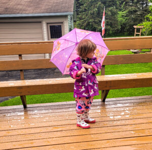 Toddler raining day
