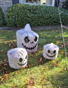 Halloween leaf bags 