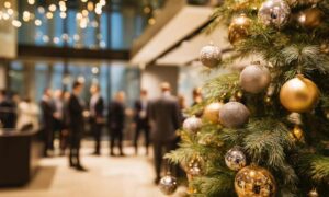 Company Christmas decor
