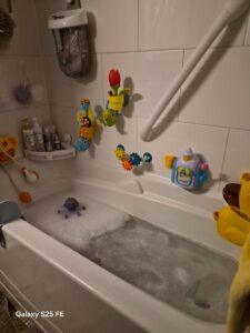 Daughter's bathtub set up