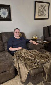 Relaxing evening on couch