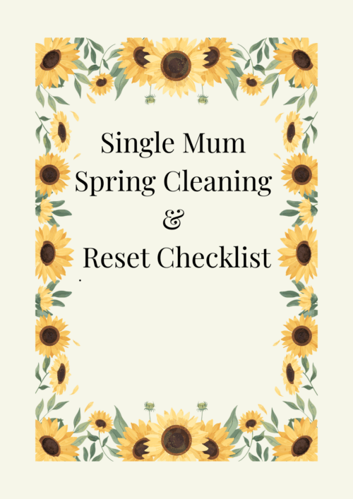 Single Mum Spring Checklist cover page