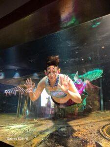 girl mermaid swimming