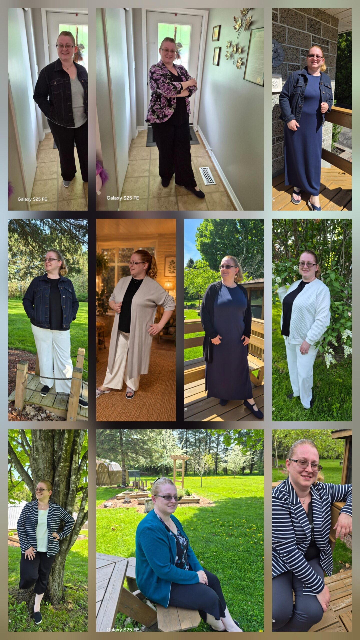 Collage of Spring outfits collage of spring outfits