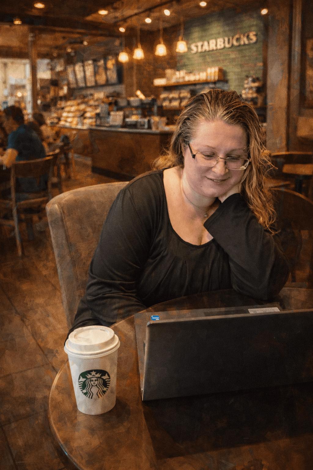 Laptop hair down