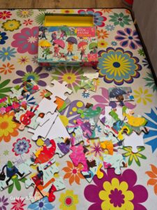 puzzle set up