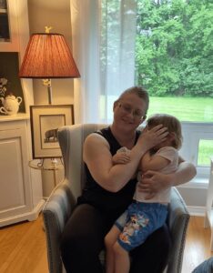 Mummy daughter cuddle