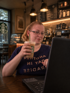 relaxing coffee