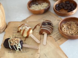 chocolate yogurt popsicles