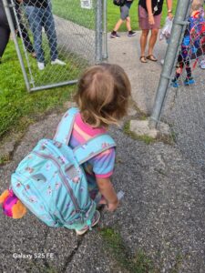 entering the school yard